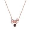 Custom Fashion Bling Projected Photo Pendant Bow Necklace 100 Language I love U for Women  Gifts