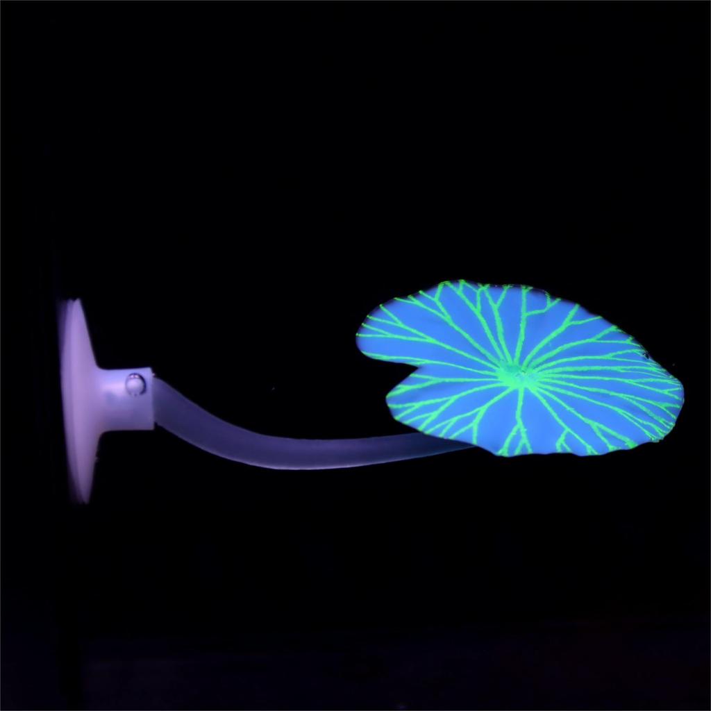 Easy-Install Silicone Betta Fish Hammock - Fluorescent for Lotus Leaf Aquarium Decor for All Fish Species