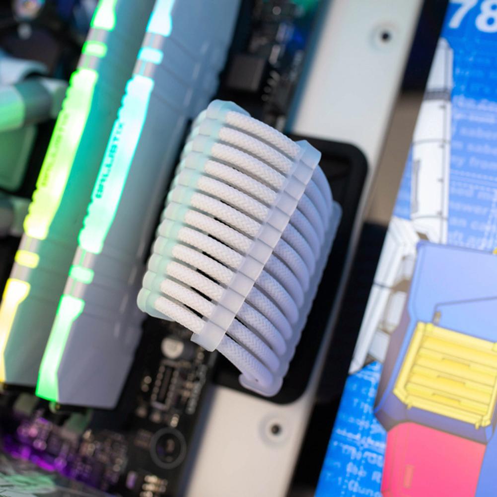 24pcs Cable Comb Organizer Acrylic for 3.0-3.6mm PC Power Cables Wiring 6/8/24 Pin Computer Cable Manager Clamp Clips