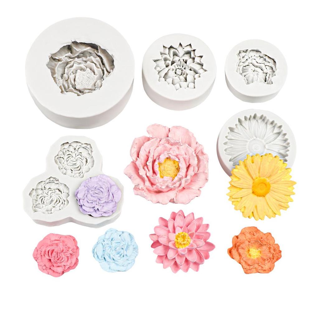 DIY Flower Decoration Silicone Mold for Cake & Clay Craft