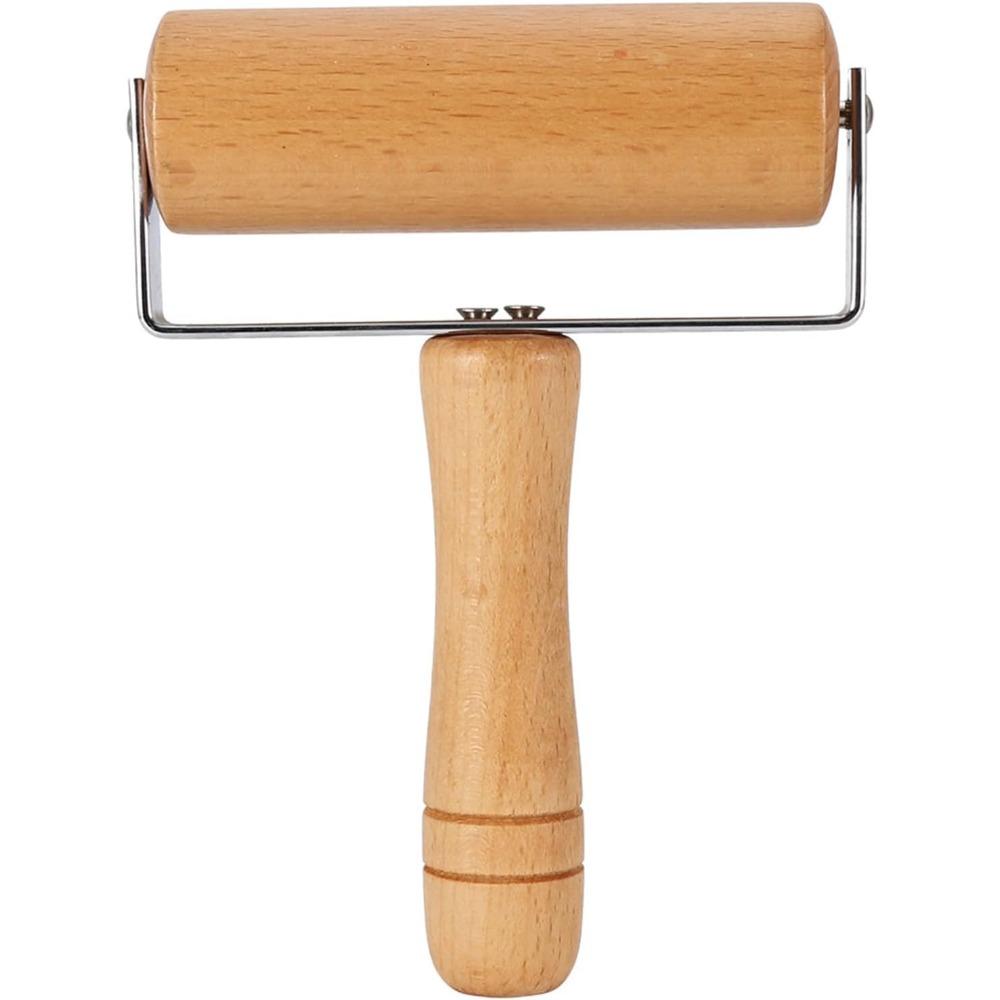 Small Rolling Pin, Pizza Dough Roller, Non Stick Wood Pastry Roller, Kitchen Wooden Rolling Pins