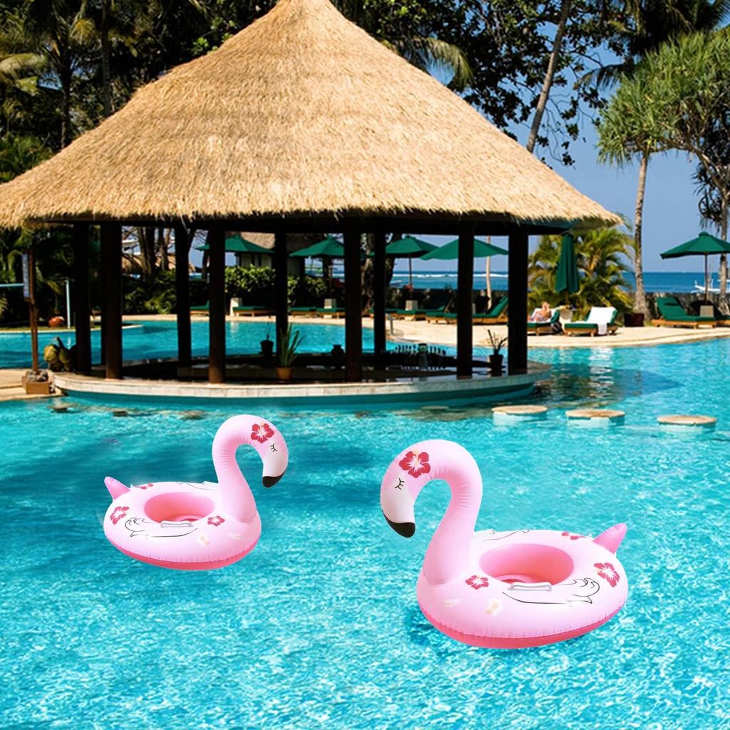 Summer Inflatable Toy Floating Seat Flamingo Shape Water Swimming Ring for Baby Outdoor Pool Inflatable Swimming Ring Water Toys