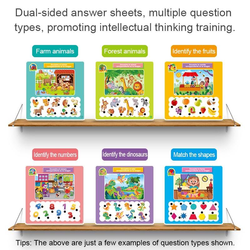 Spanish English Russian Early Education Intelligent Book Electronic Children Talking and Reading Pen Toy Learning Book With Pen
