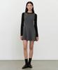Woman Women'S Flare Mini Dress [Medium Grey]