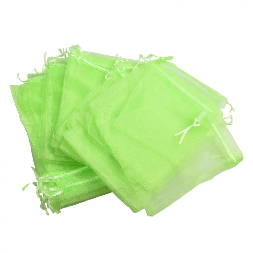 Green Fruit Protect Mesh Bag with Rope for Tomatoes Grapes and More