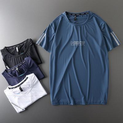 Cut Label Plus Size Quick-Drying Mesh Short Sleeve Export T-Shirt