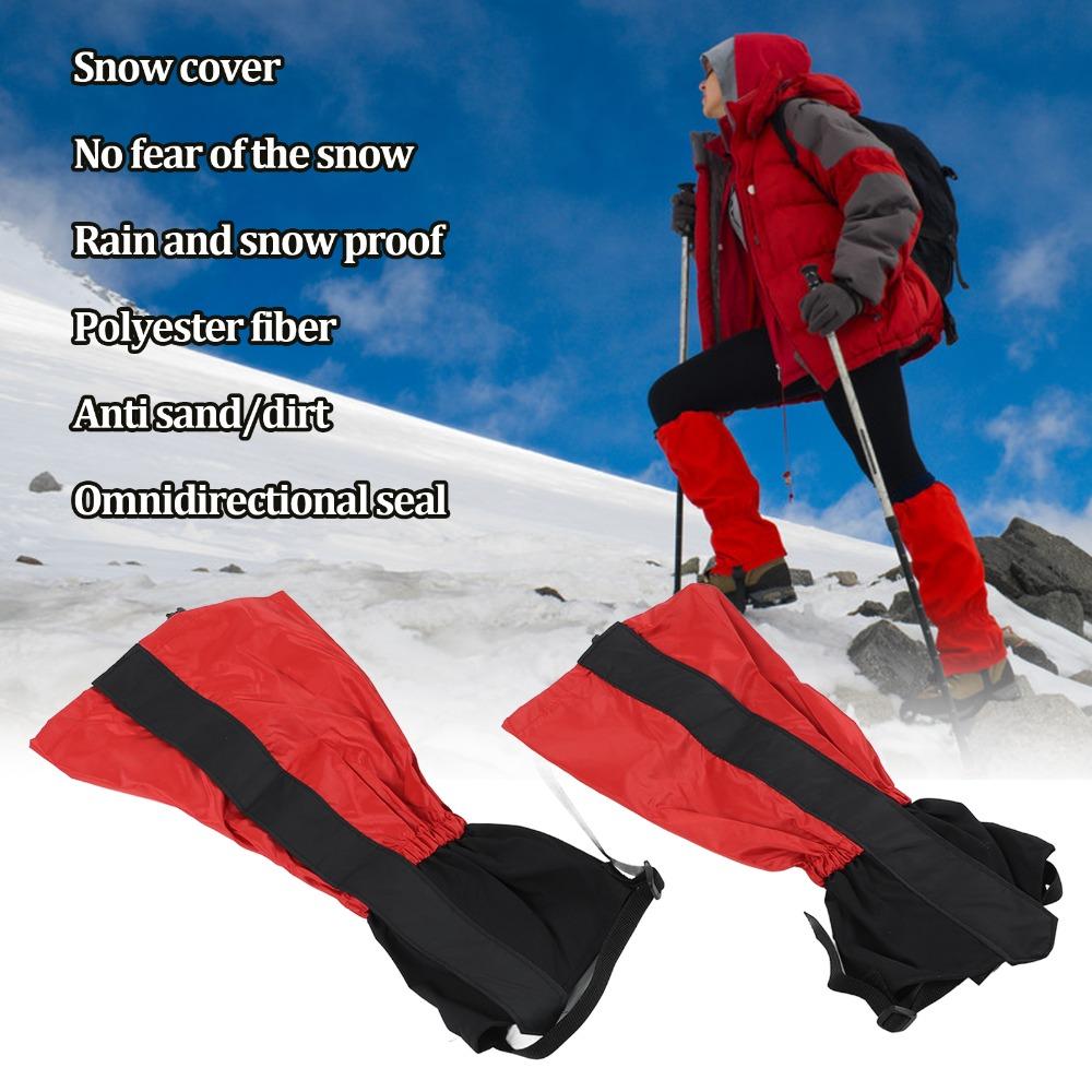 1 Pair Snowproof Waterproof Leg Gaiters 210T Oxford Cloth Lightweight Shoe Gaiters  Men