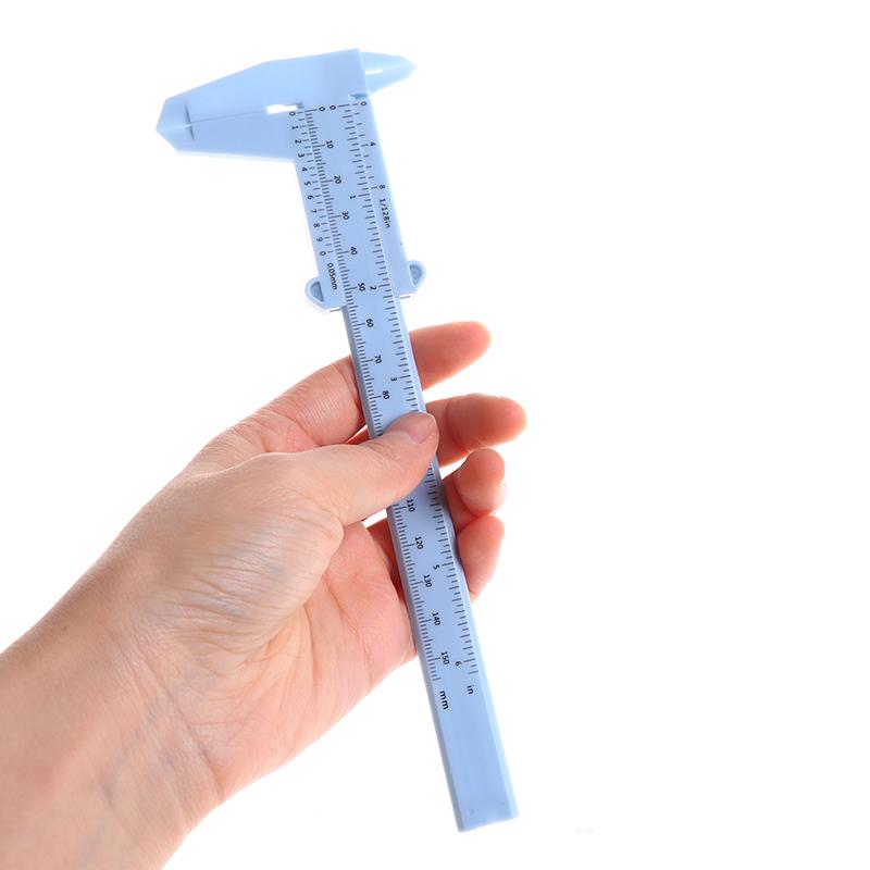 0-150Mm Double Rule Scale Plastic Vernier Caliper Measuring Student Tool Ruler