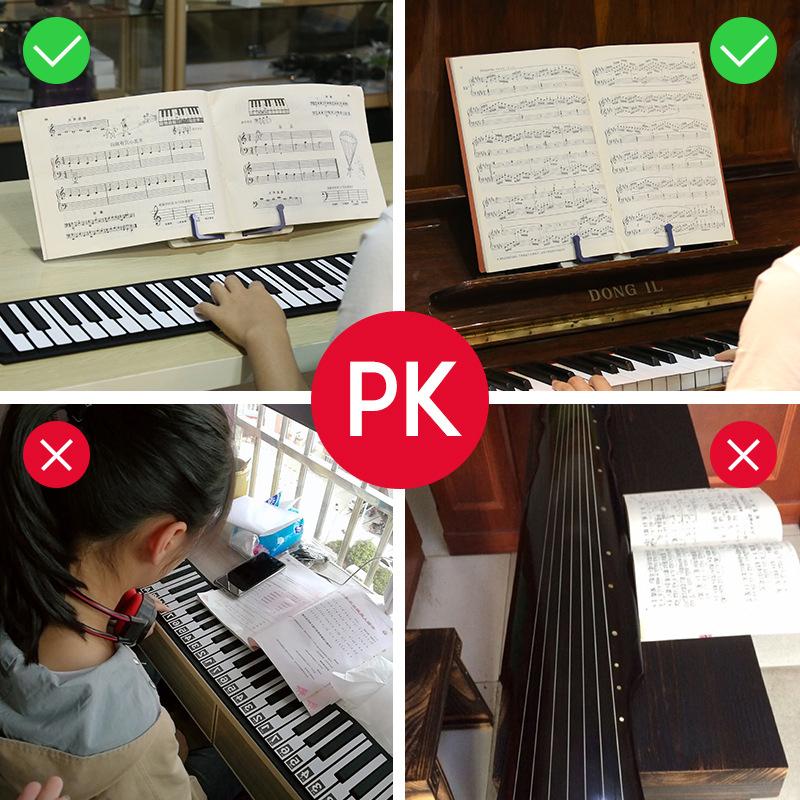 1 Pc Lightweight Adjustable Portable Book Stand, For Reading, Music Score, Drawing, And More - Durable Plastic Construction