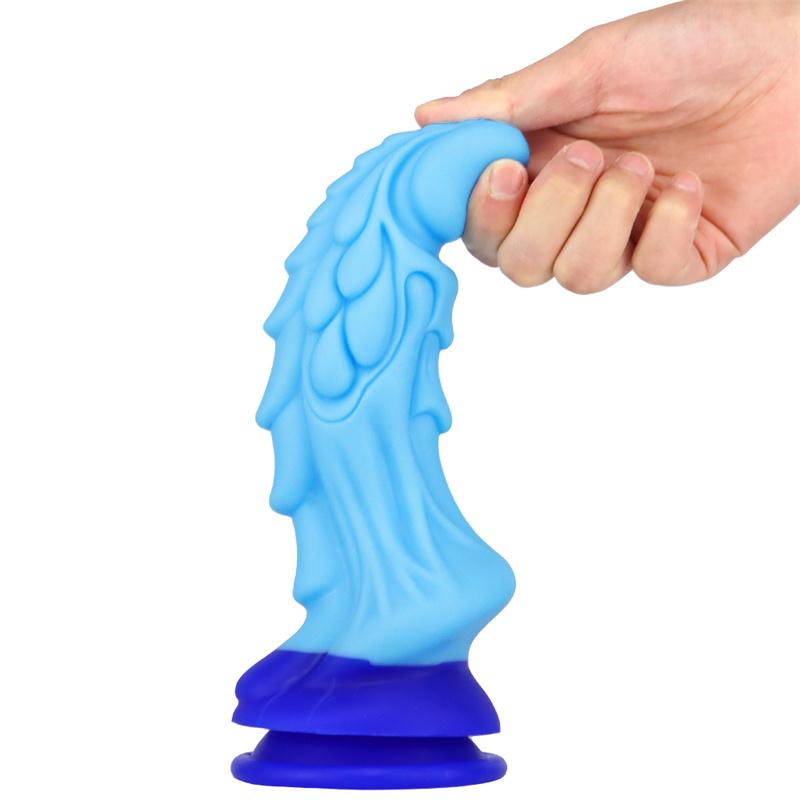 Lan Qilin Simulation Big Penis Liquid Silicone Anal Anal Plug Female Masturbation Device Sex Toys