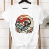 Vintage Opossum Wave Classic Tshirt Women Funny Possum Gift Retro Flower Wave Opossum Tshirt Female Cute Opossum Lover Tees