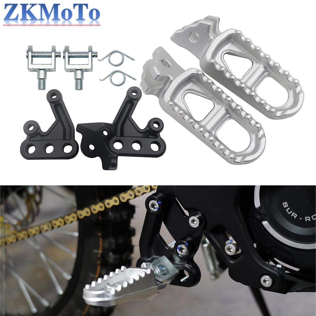 Electric Motorcycle Aluminum Foot Pegs Rest Footpegs Adapter link bracket For Sur Ron Sur-Ron Surron Light Bee X & Light Bee S