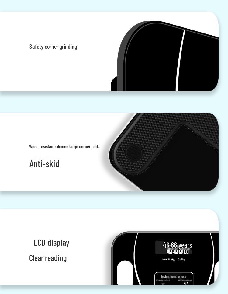 TuYi Smart Rechargeable Body Fat & Weight Scale