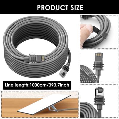 2/5/10m Starlink Gen 3 Kabel Wetterfest Wasserdicht Ersatz-Verlängerungskabel für Außen Starlink Standard Angesteuert V3