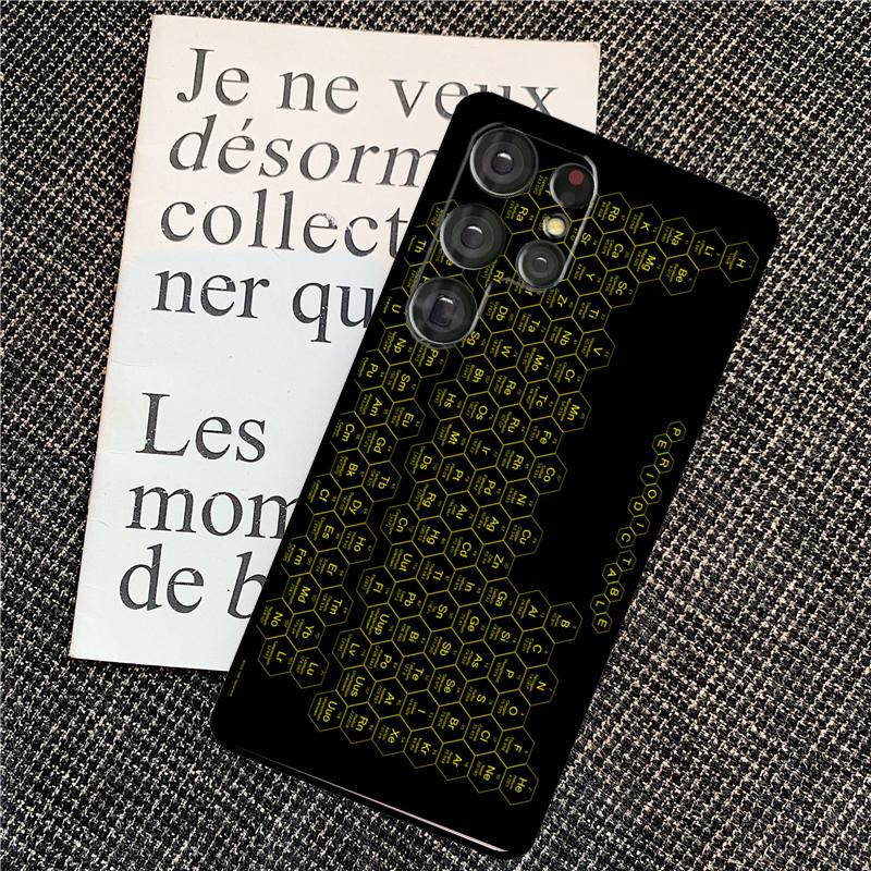 

Чехол с Периодической таблицей элементов для Samsung Galaxy S24 S23 S22 Ultra S8 S9 S10 Plus Note 10 20 Ultra S20 S21 FE Galaxy S8