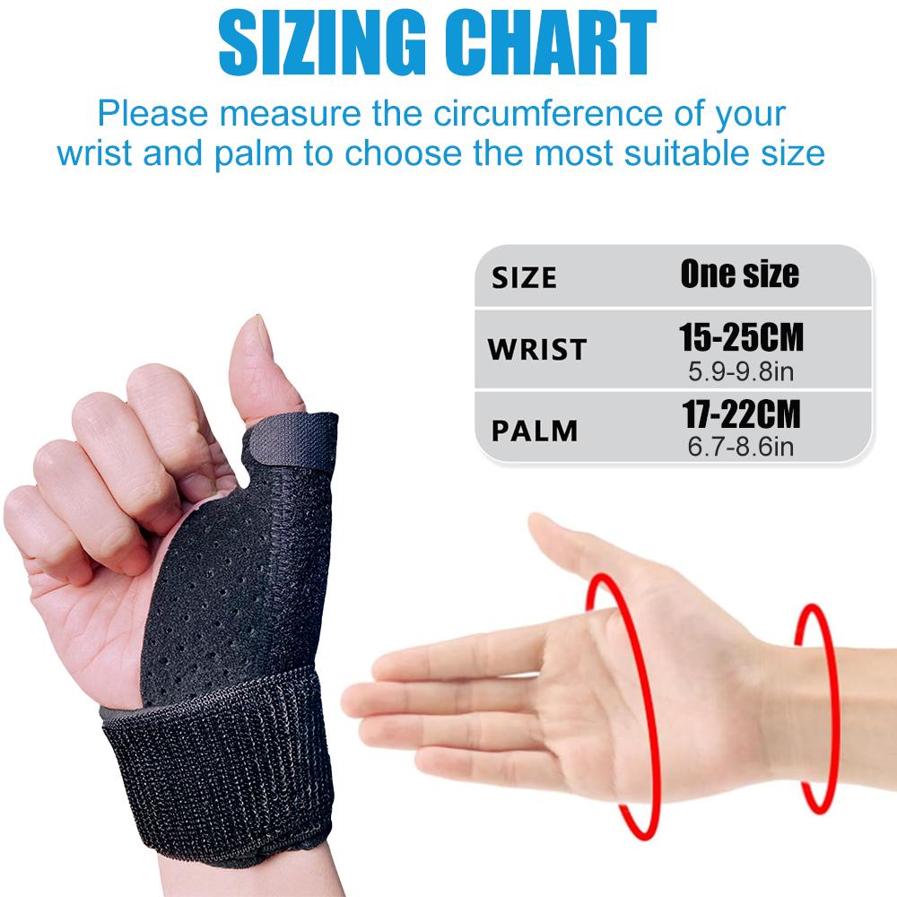 1Pcs Trigger Thumb Splint - Thumb Spica Support Brace Stabilizer For Pain,Sprains,Arthritis,Tendonitis (Right Hand Or Left Hand)