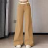 ZANZEA Women Casual Solid Color Loose Long Straight Pants