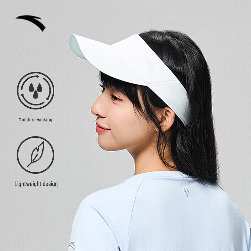 Anta Unisex Sports Running Sun Visor Hat One Size