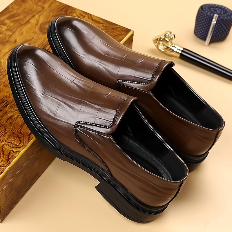 Hot Sale Casual Leather Shoes Men's Classic Dress Men's Shoes Single Shoes High-end Wedding Shoes Flow Fashion Shoes