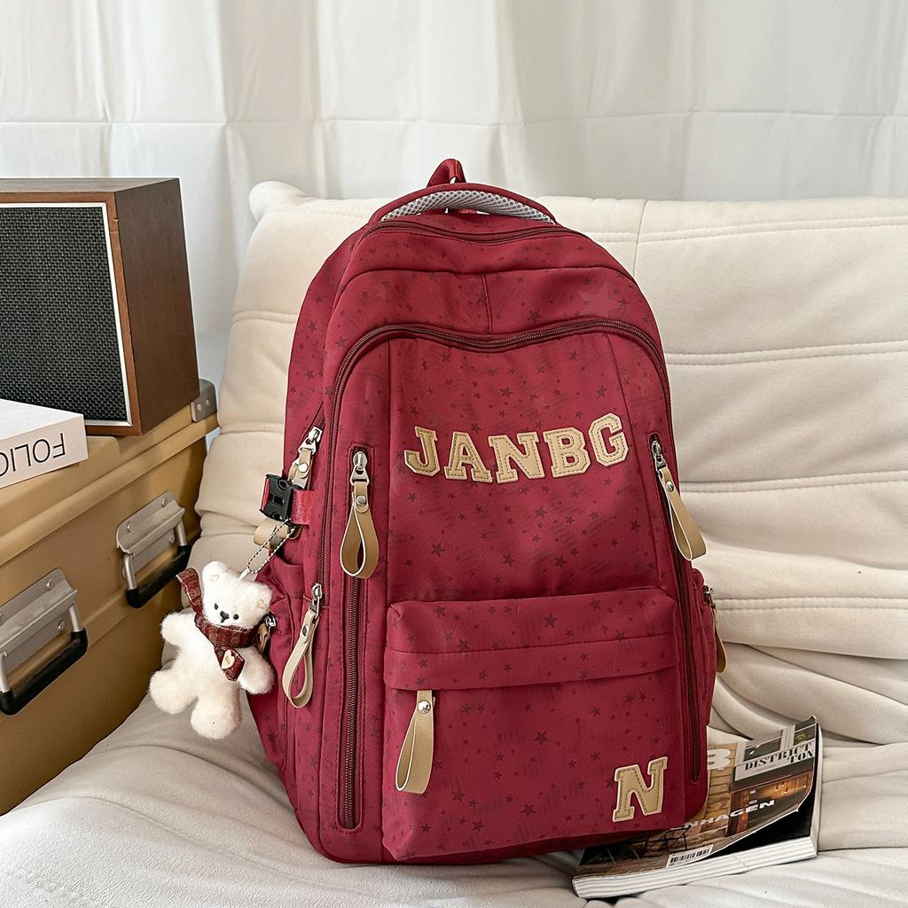 Schulranzen hoher Wert Mittel- und Oberschüler Schulranzen Koreanische Version modisch schlicht Computertasche Outdoor-Reise cool große Kapazität