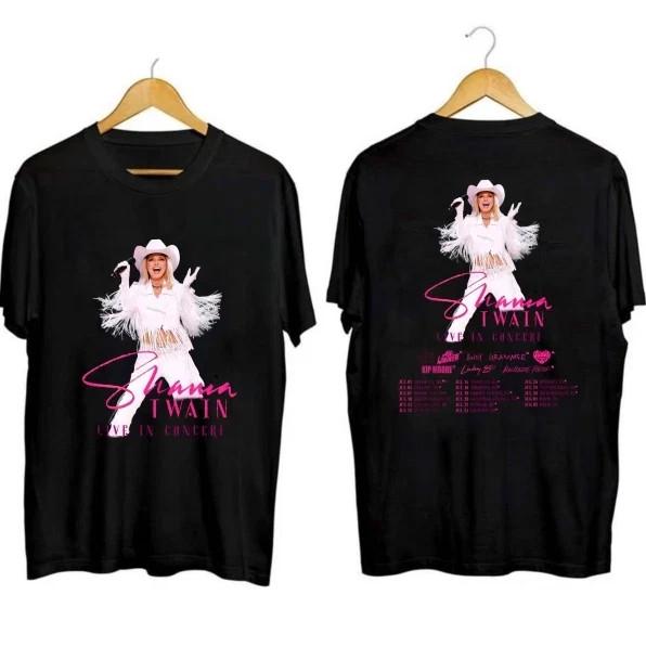 Shania Twain Tour 2025 Shirt Gift for Fans All Size S-5XL Unisex T-Shirt XL
