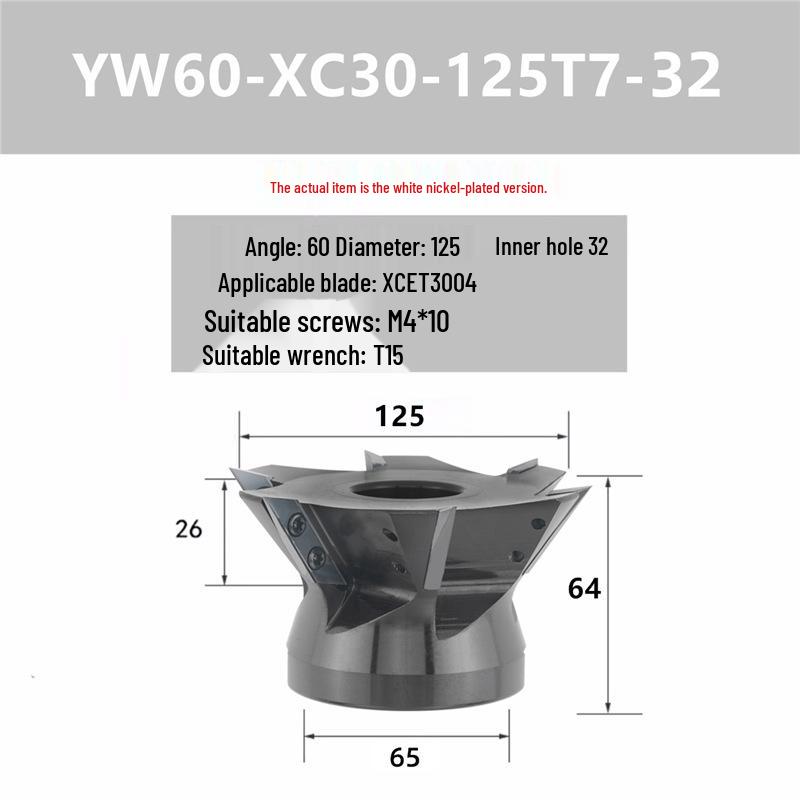 Long-Edge Dovetail Cutter Holder for XCET3004 Milling: 55°, 60°, 75° V-Groove & Disc Bottom Cleaning