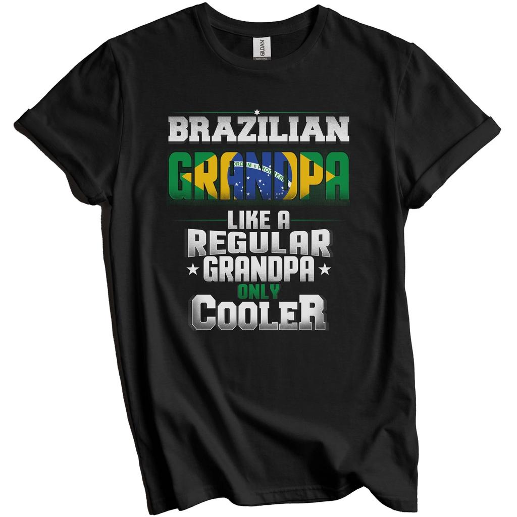 Brazilian Grandpa Regular Grandpa Only Cooler Shirt Funny Brazil Gift