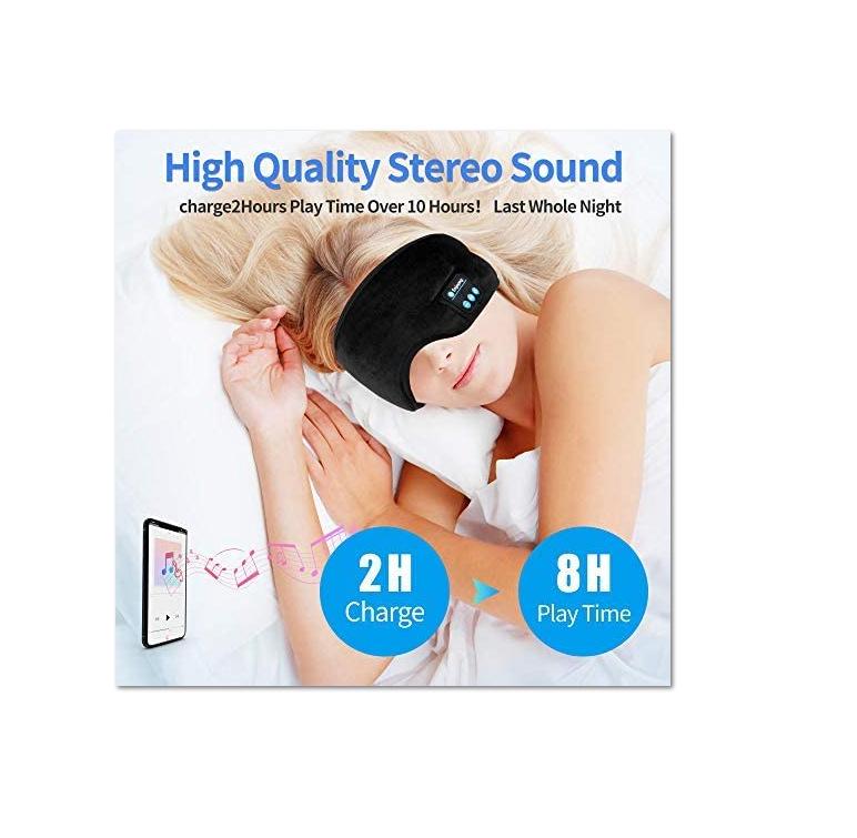 Bluetooth 5.4 Sleep Mask with Music and Call Features