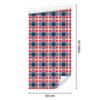 Navy Blue Red Coral Check Wallpaper for Living Room and Bedroom 50x1000