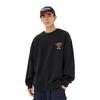 MLB Heart Embroidery Crew Neck Long Sleeve Sweatshirt Unisex Sweatshirt Black 31MTH2061-50L