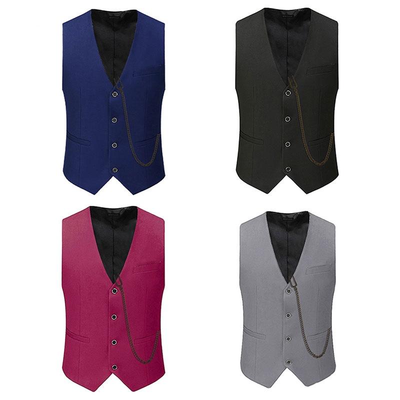 The Great Gatsby Waistcoat Slim Fitting Outfit Groomsman Outfit Breasted Single
