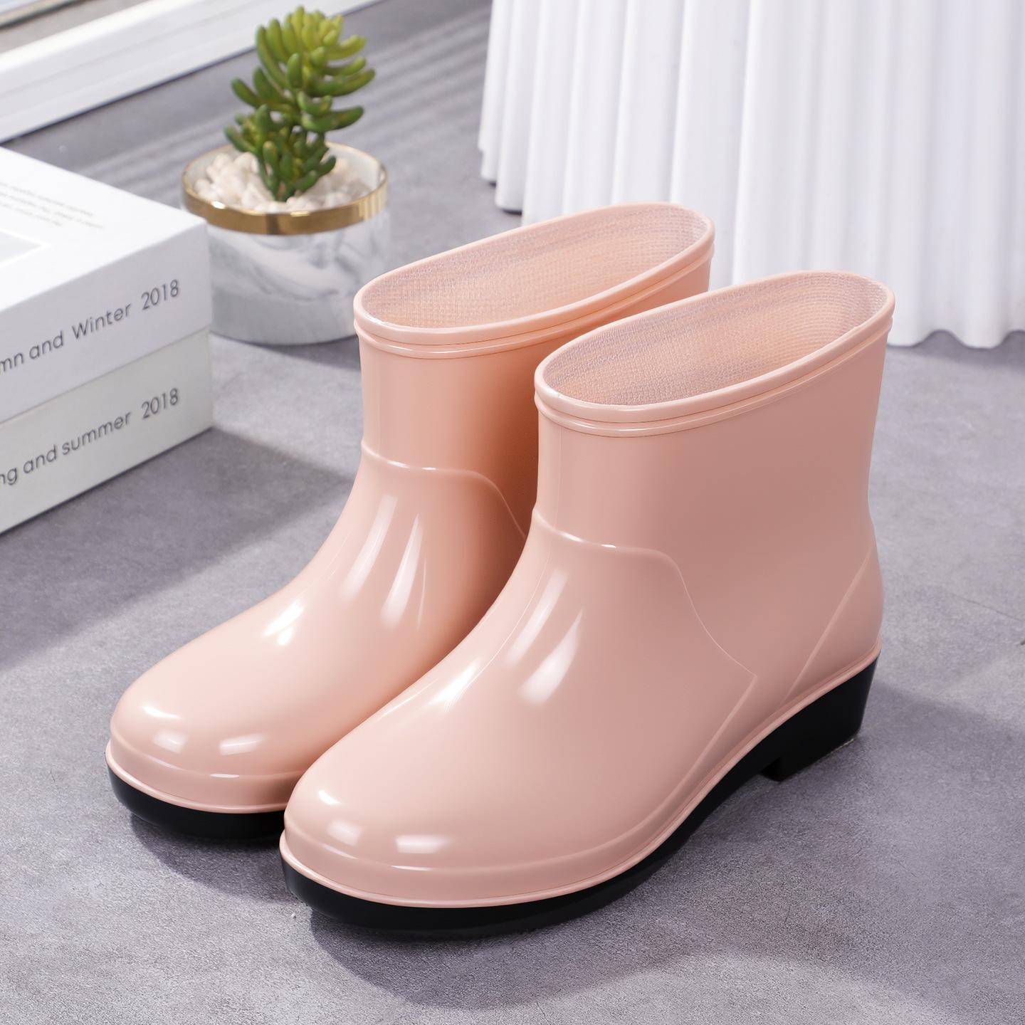 

Four Seasons Short Rain Boots Women s Non-slip, Rubber Shoes Low Rain Shoes Women s 36