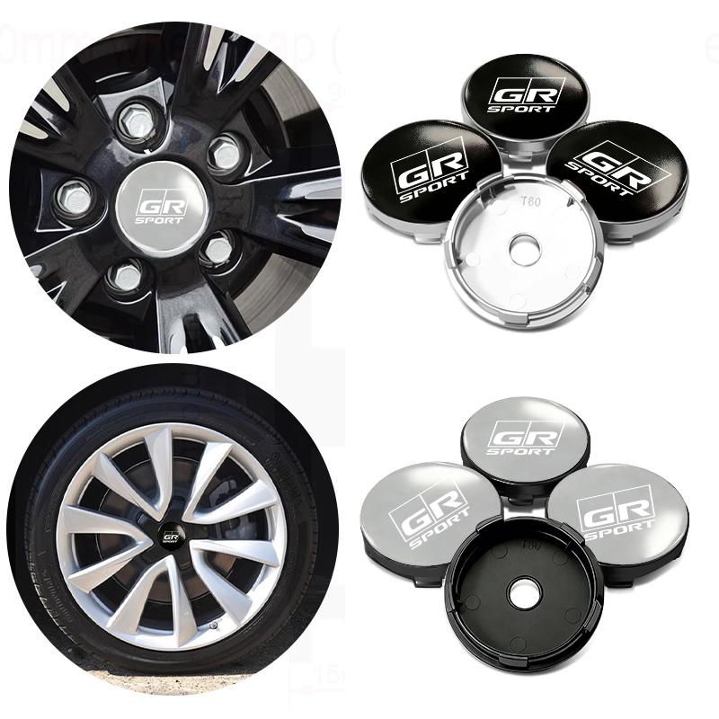 Car Wheel Center Hub Caps Sticker Auto Emblem Wheel Center Cap For Toyota Camry Highlander C-HR Hilux Vios Rav4 Prius Yaris TRD