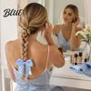 Large Glitter Bow Ties Sequins Hair Bows Elastic Tie Cheerleading Bands for Girls Band Ponytail Holder Scrunchies Women Teens Kids Colorful Sequin