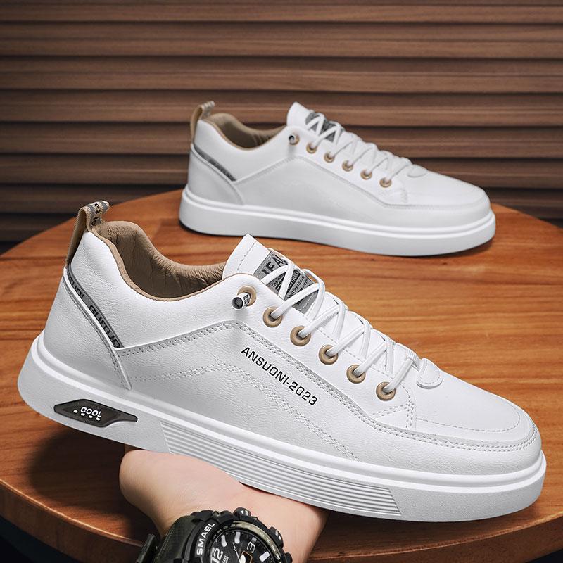 

Men s shoes versatile pilot casual flat shoes summer one-pedal leather shoes non-slip white tide shoes youth spring 44