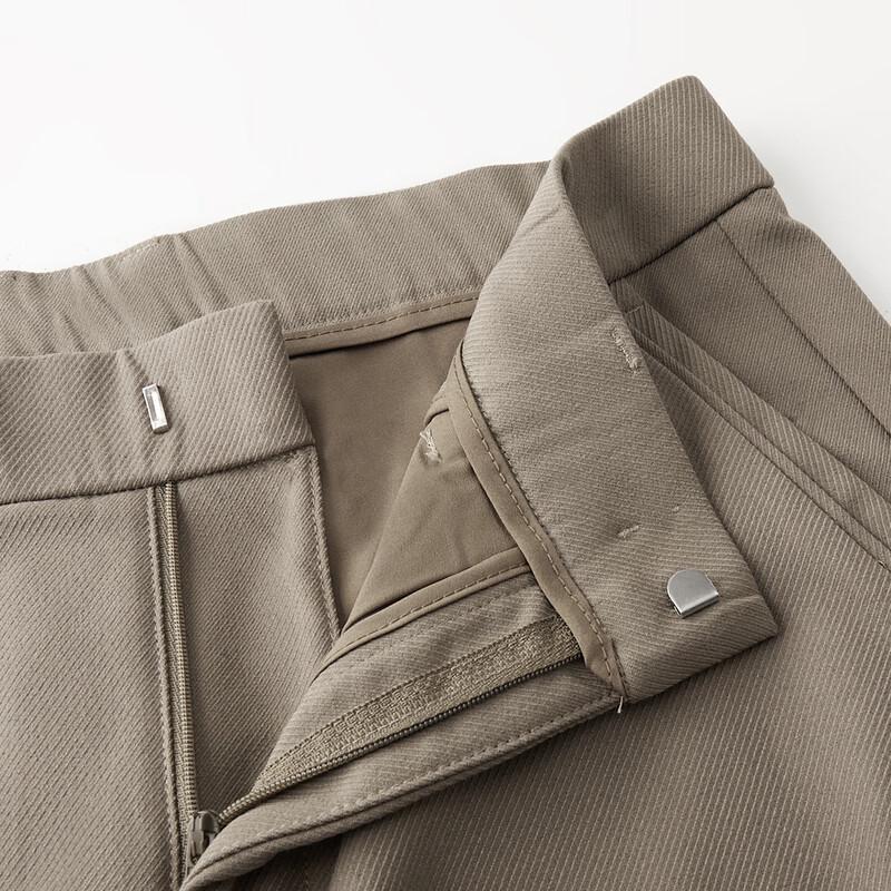 FIRS Men's Brushed Thickened Twill Straight-Leg Casual Pants