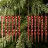Decorative Pendants 12Pcs Colorful for Holiday Windows Ornaments Acrylic Spiral Icicle Twisted Ice Bar Hanging