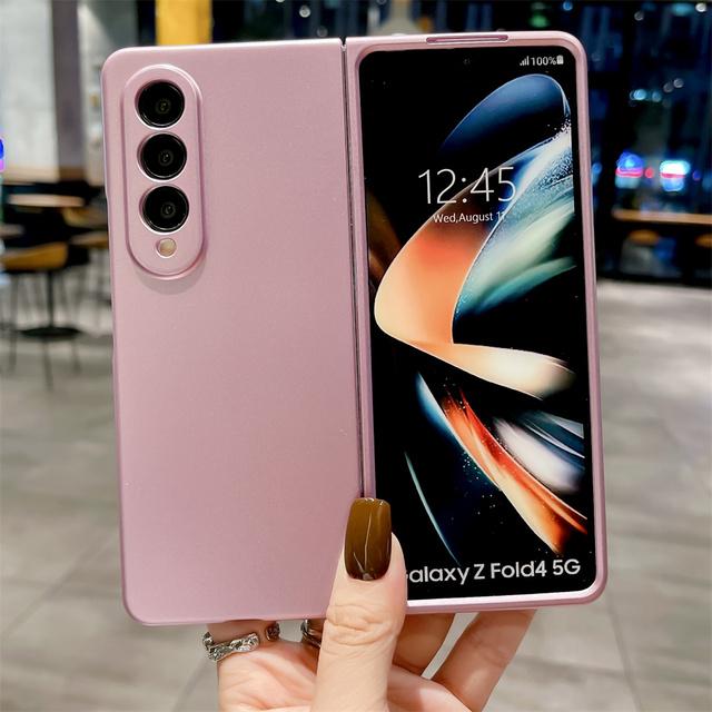 Solid Color Shockproof Phone Case For Samsung Z Fold 4 3 2 Flip 3 4 5g Zfold4 Zfold3 Zflip3 Zflip4 Zfold2 Protection Back Cover