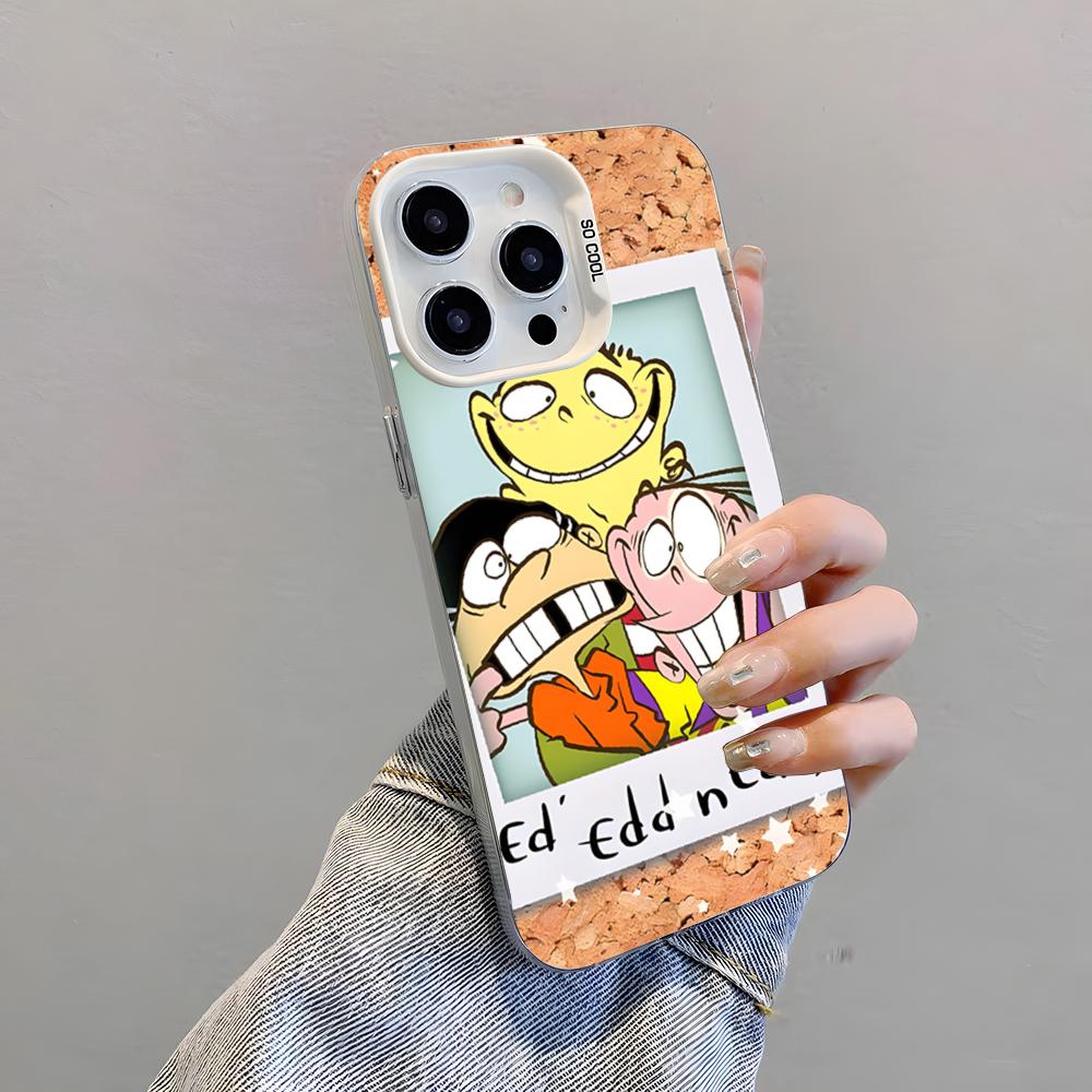 Cute Ed Edd N Eddy Phone Case For IPhone 17 Pro Max 15 Pro 16 14 Plus 12 13 Mini 11 Pro Shockproof Colorful Cover