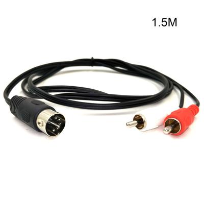 Cavo convertitore adattatore audio video TV da 0,5 m/1,5 m, 5 pin DIN maschio a 2 RCA maschio per Electrophonic Bang&Olufsen