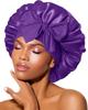 Wide Brim Satin Sleep Cap - Elastic Hair Protection for Women: Headscarf, Bath Cap, Hot Selling