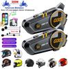 1/2x Interfon muzical Bluetooth 5.3 Cască Motocicletă Interfon Cască Impermeabil 300 m Difuzor Intercomunicator Căști