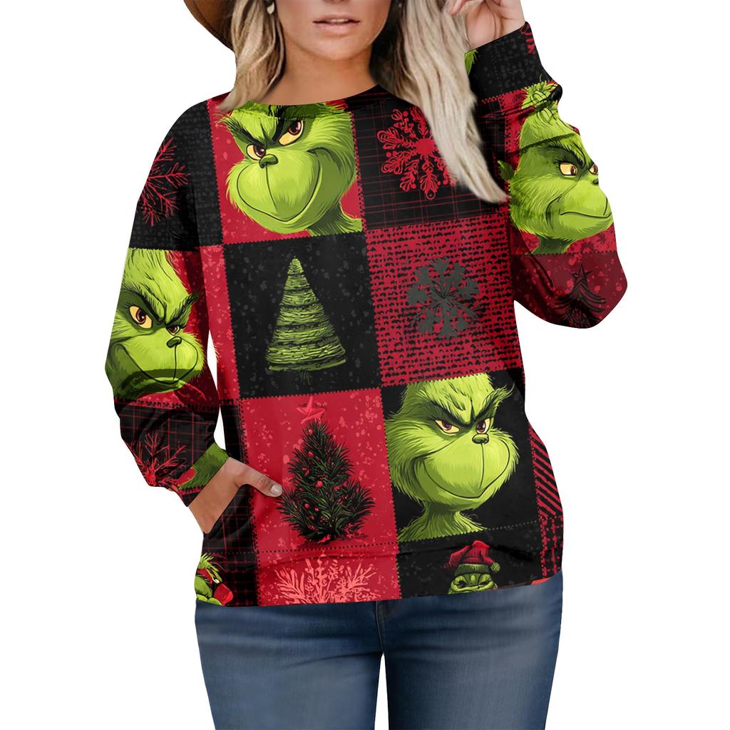 Christmas Sweatshirts For Women Sweater Cute Shirt Fall Pullover Top