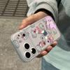 KT Cat Ice Cream Drop-proof Phone Case with Integrated Camera Button for Apple 13 Pro Max
