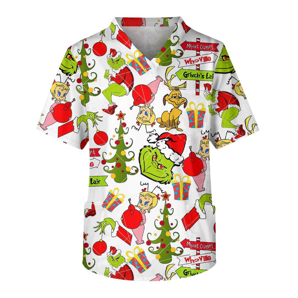 Pánské ležérní tričko s krátkým rukávem, véčkovým výstřihem a potiskem, s přední kapsou