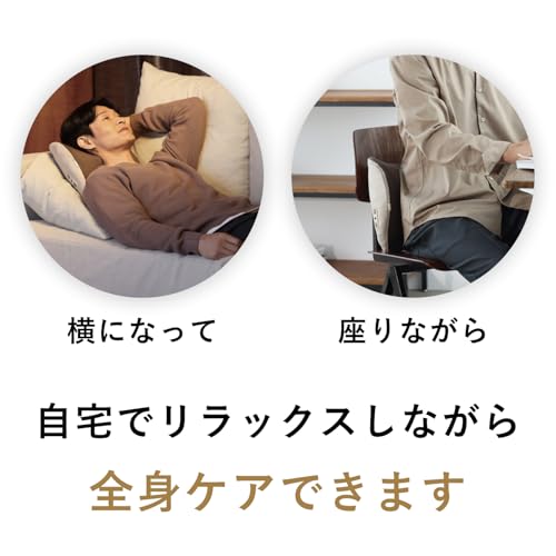 ATEX AX-HC131dg Cordless Massager for Waist, Shoulders, Back, and Neck, Dark Gray, with Heater, Strong Massage, Made in Japan, Includes Japanese Instr