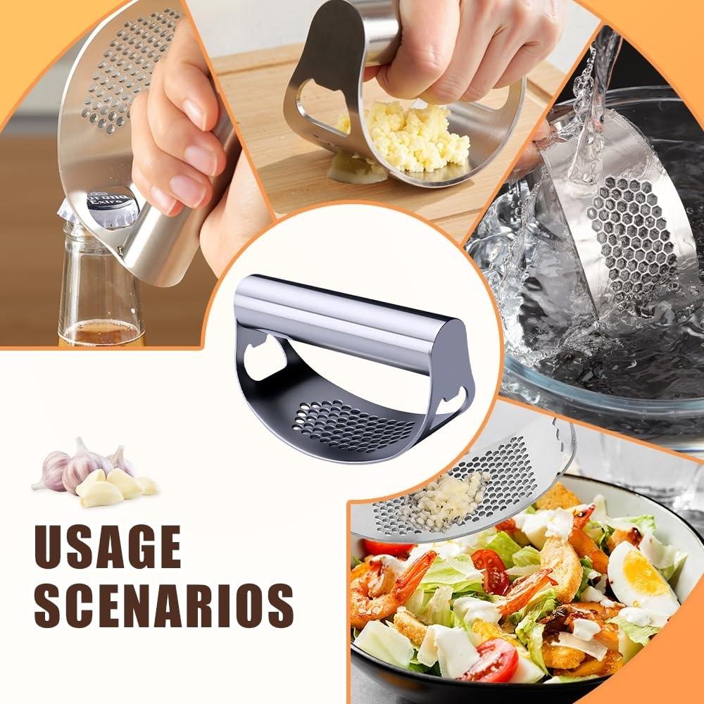 Manual Garlic Chopper Multi-function Garlic Smasher New Garlic Mincer Tool  Kitchen Tool
