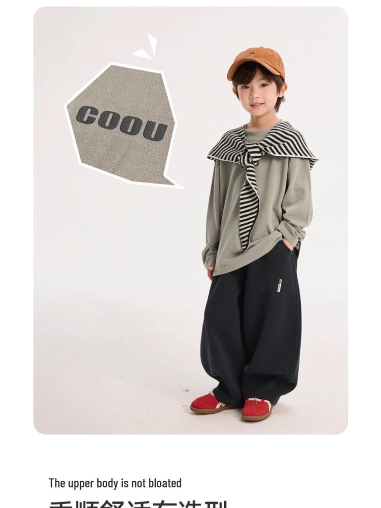 Fairy Tale Big Boy Long Sleeve T-Shirt - Autumn 2025 Round Neck Children's Base Layer Top