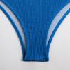 2025 Solid Color High Waist Bandeau Bodycon Bikini Set - European & American Style
