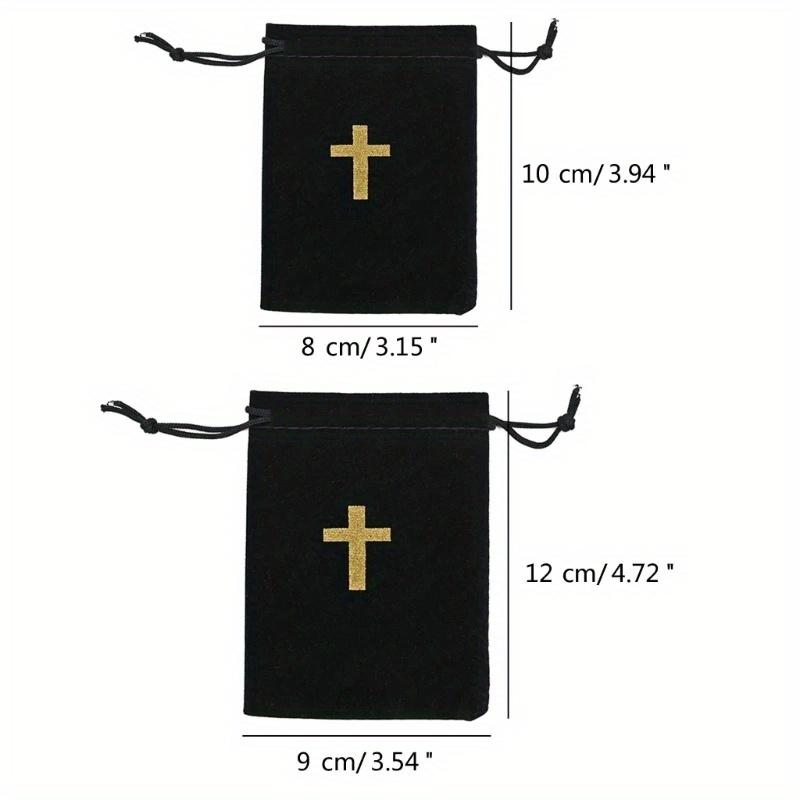 

10 шт. сумка с крестообразным узором и подарочной упаковкой на шнурке, черный тканевый мешочек для ожерелий, сережек, элегантные мешочки для хранения S